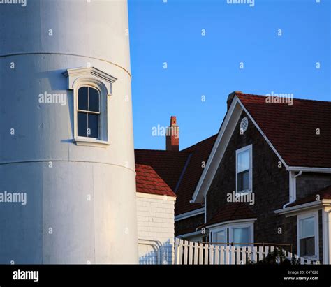 The Nobska Point Lighthouse Woods Hole Cape Cod Massachusetts USA