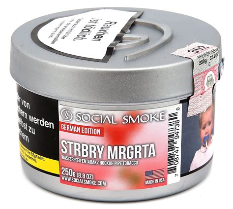 Social Smoke Strawberry Margarita Shisha Tabak 250g ELWANO