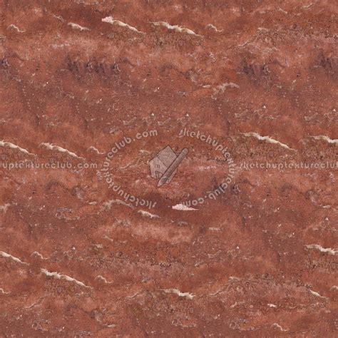 Red Travertine Slab Texture Seamless 02524