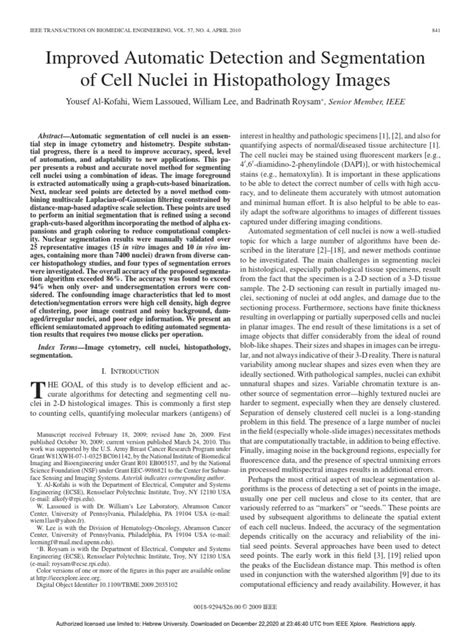 Improved Automatic Detection And Segmentation Of Cell Nuclei In