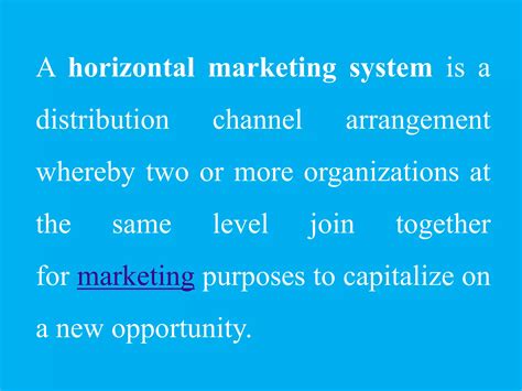 Sistema Horizontal De Marketing
