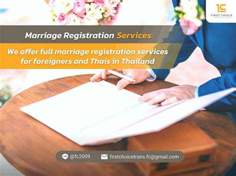 How To Marriage Registration Service In Thailand Fct