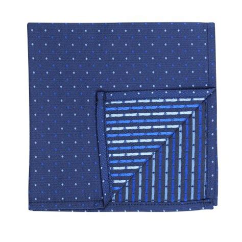 Buy Kavove Refreshing Blue Polka Dot Pocket Square For Men Online At