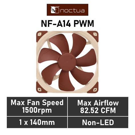 Noctua NF-A14 PWM 140mm PWM NF-A14 PWM Case Fan: Fans / Cooling - Buy