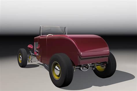 Highboy Hot Rod 3d Model