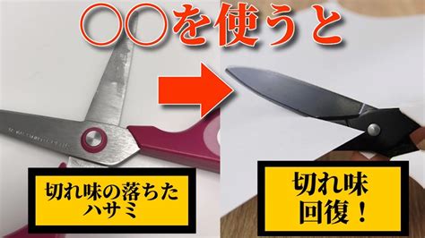 ハサミの切れ味を復活させる方法〇〇を使えば超簡単豆知識 YouTube