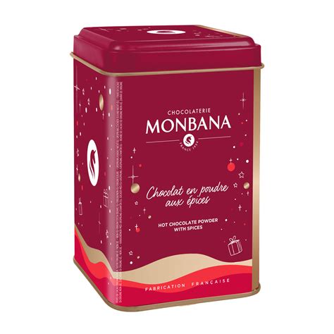 MONBANA Chocolat en poudre aux épices de Noël 250g Cafés Querry