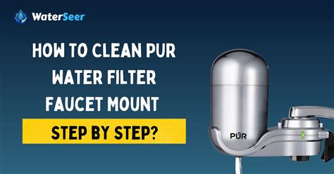 How to Clean PUR Water Filter Faucet Mount Step by Step?