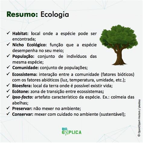 ECOLOGIA Conceitos Básicos de Ecologia é uma aula muito importante