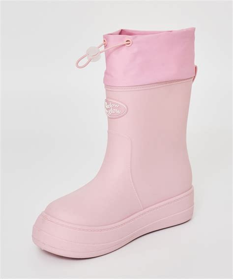 MUSINSA RECLOW RC RE RAIN SHIRRING BOOTS PINK