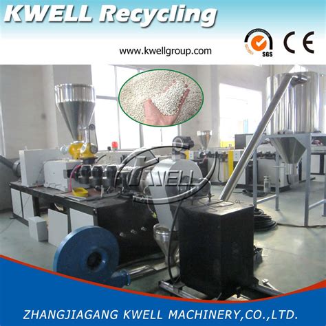 Plastic Pelletizing Line Wpc Pellet Recycling Pelletizer Machinery For Hot Cutting Granulation