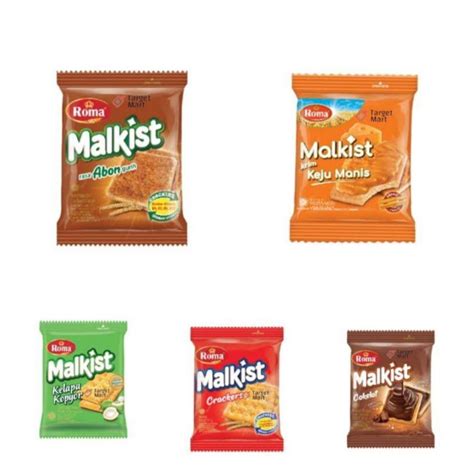 Jual ROMA MALKIST RASA ORIGINAL CRACKERS COKLAT ABON BISKUIT SACHET ISI