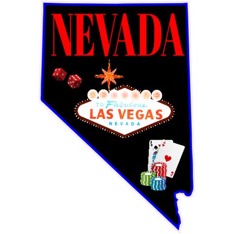 Nevada State Las Vegas Sticker - U.S. Custom Stickers