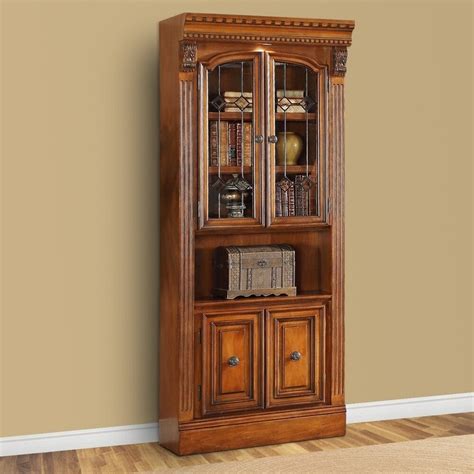 Oak Bookcases With Doors Ideas On Foter