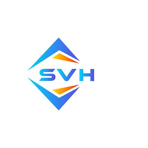 svh abstract technology logo design  white background svh creative