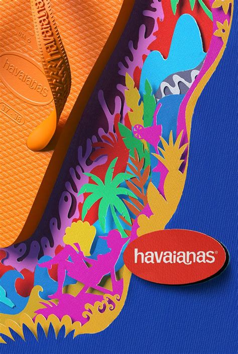 Havaianas Barreiras - HAVAIANAS CRAFT PAPER - ADELMO BARREIRA | Tahiti, Illustration, Luxology