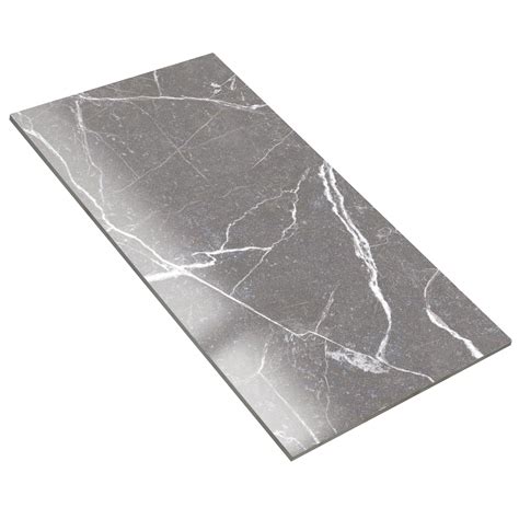 Floor Tiles Santana Marble Optic Polished Grey X Cm