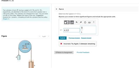 Solved Problem 17 78 Part A Two Cylinders A And B Having A Chegg