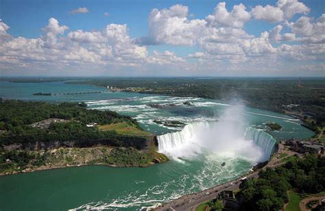 Niagara Falls Aerial View by Orchidpoet