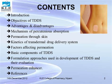 Transdermal Drug Delivery System Ppt Download