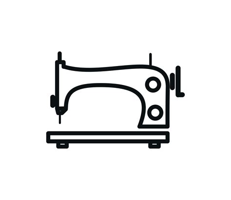 Sewing Machine Icon Vector Flat Style Logo Design Template 10754265
