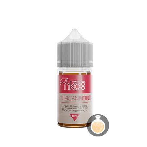 Naked Salt Nic American Patriots Malaysia Vape Juice US E Liquid