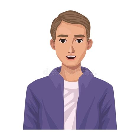 Joven Chico Rubio Personaje De Estilo Hentai Ilustración del Vector Ilustración de japonés