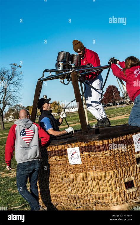 Lancaster Pa Hot Air Balloon And Aerial Images Over Farm Land Stock Photo Alamy