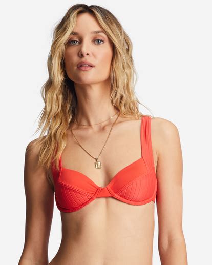 Lined Up Tyler Underwired Bikini Top Billabong