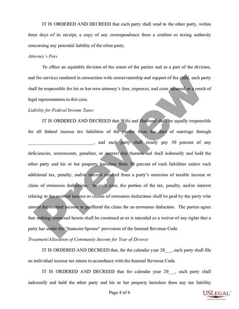 Texas Final Decree Of Divorce US Legal Forms