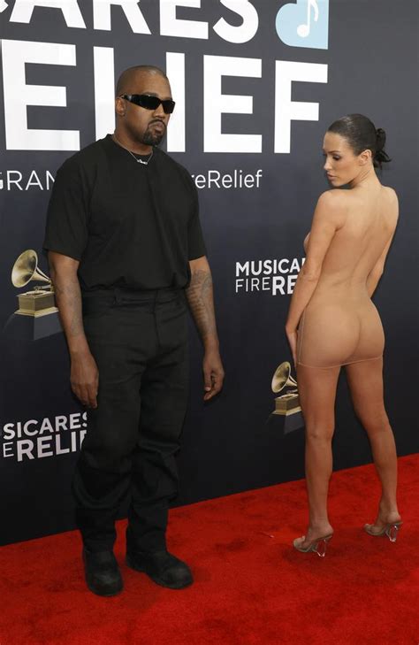 Kanye Wests M Deal In Doubt After Grammys Nude Stunt With Aussie Wife Bianca Censori Daily