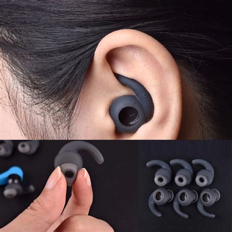 buy  pairs silicone earbuds cover soft ear hook