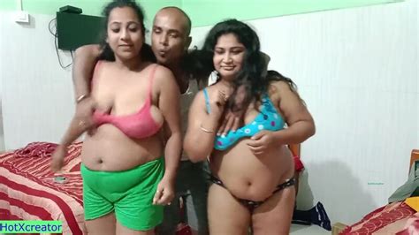 Indian Two Hot Bhabhi After Party Threesome Sex With Erotic Bangla