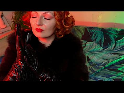 Long Leather Black Gloves Fetish Video From Pin Up Goddess Arya XVIDEOS