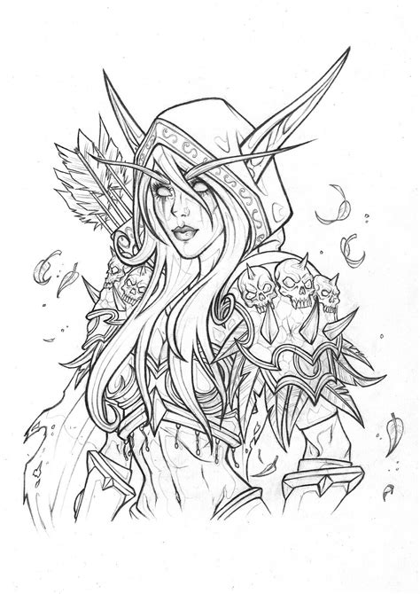 World Of Warcraft Coloring Pages Coloring Home