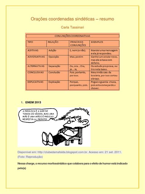 Oraçao Coordenada Sindetica Conclusiva - Oração Coordenada Sindética Conclusiva | PDF | AVC | Desmatamento