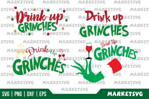 Drink Up Grinches Svg Bundle Gravectory