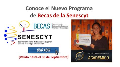 Conoce El Nuevo Programa De Becas De La Senescyt Válido Hasta El 30 De Septiembre