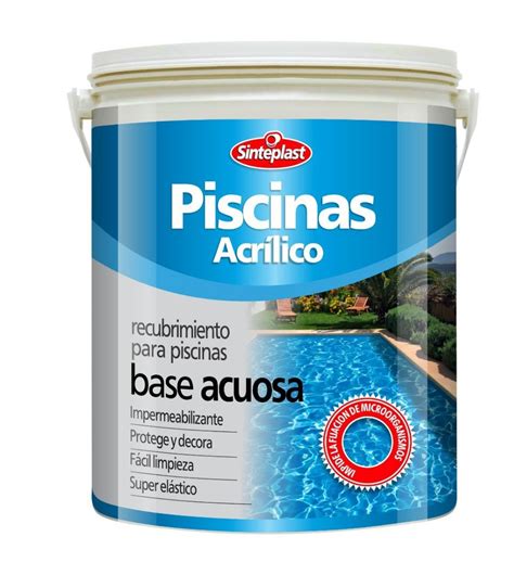 SINTEPLAST PINTURA PARA PILETA ACRÍLICO BLANCO 4 LT Martel Pinturerias