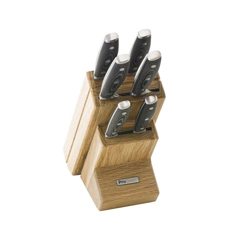 Professional X50 Contour Knife Set 5 Piece And Glass Block