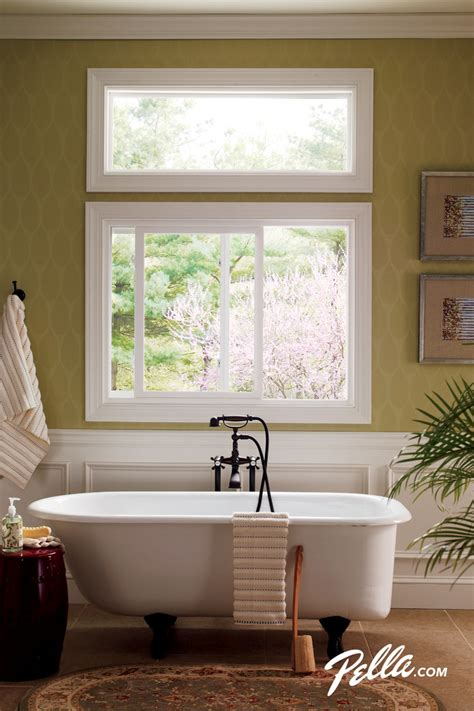 Pella® 350 Series Sliding Window Contemporary Bathroom Cedar Rapids By Pella Windows And