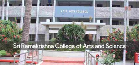 Sri Ramakrishna College Of Arts And Science Educating Youth