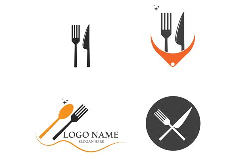 Spoon And Fork Logo Vector Template Graphic By Abi Pandu · Creative Fabrica