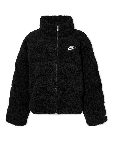 nike city sherpa jacket  black lyst
