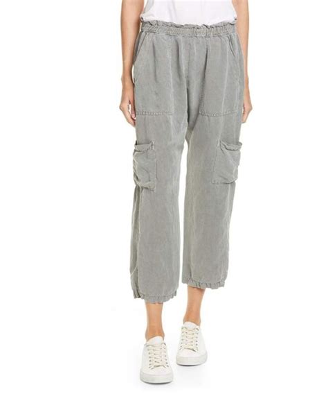 Nsf（エヌエスエフ）の「nsf Clothing Shailey Paperbag Waist Linen Blend Crop Cargo