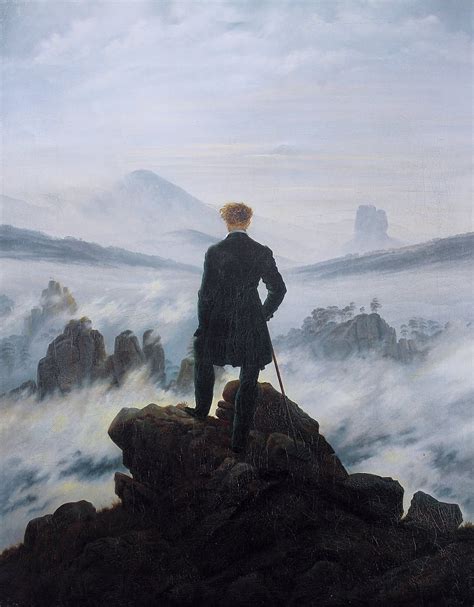 Der Wanderer Ber Dem Nebelmeer Von Caspar David Friedrich