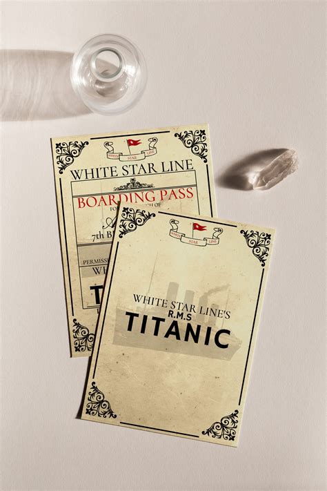 Ota Selv Imagen Titanic Ticket Template Abzlocal Fi