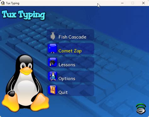 tux typing   open source typing game  kids