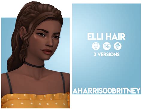 Softpine Cc Finds — Aharris00britney Elli Hair Speed Meshing For