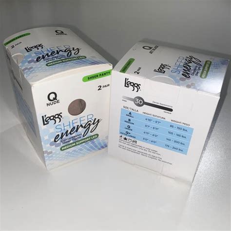 L Eggs Accessories New Leggs Sheer Energy Sz Q Sheer To Waist Pantyhose Nude Black